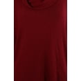 thumbnail image 3 of Style & Co Womens Plus Size Amore Red Cowl-Neck Waffle-Knit Sweater 0X, 3 of 3