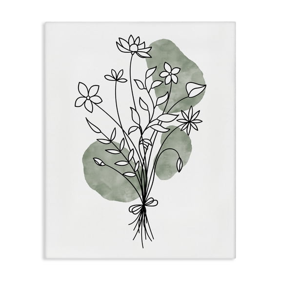 Stupell Industries Modern Casual Daisy Petal Outline Canvas Art, 24 x 30, by JJ Design House LLC
