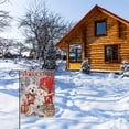 thumbnail image 6 of Home Decorative Welcome Winter Bichon Frise Dogs Red Chair Garden Flag, Puppy Pinecone House Yard Ice Skates White Birch Trees Outside Decoration, Christmas Lantern Outdoor Small Decor 12 x 18, 6 of 6