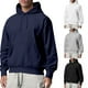 thumbnail image 4 of Mens Slim Fit Casual Shirt Long Sleeves Outdoor T Shirts Hooded Top Sport Fleece, 4 of 8