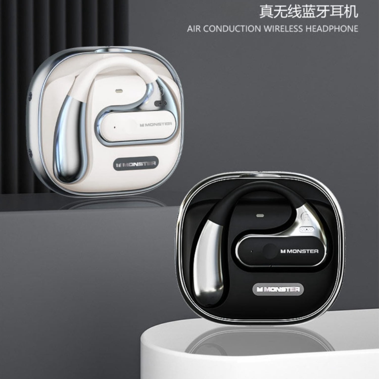2026 Bone Conduction Bluetooth Headphones, Open-Ear Wireless Sports Earbuds with Noise Cancellation, Bluetooth 5.4 IPX Waterproof Long Lasting Battery