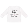 thumbnail image 3 of Inktastic Nana and Papa Love Me- Heart Grandchild Boys or Girls Long Sleeve Toddler T-Shirt, 3 of 5