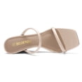 thumbnail image 3 of Dream Pairs Women's Slides Wedge Sandals Tow Strap Square Open Toe Dress Shoes SDPW2224W NUDE Size 9.5, 3 of 4