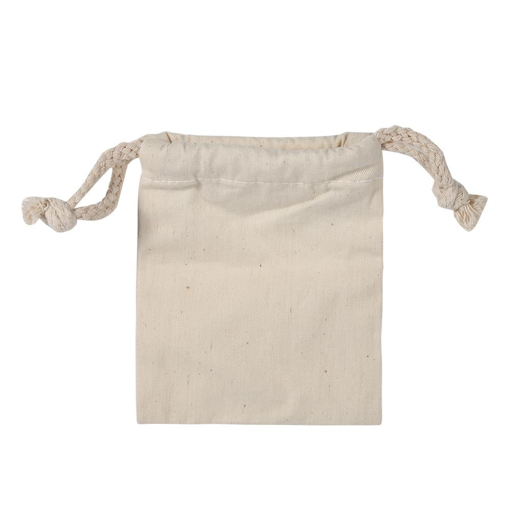 OTVIAP Household Plain Cotton Drawstring Storage Laundry Sack Stuff Bag ...