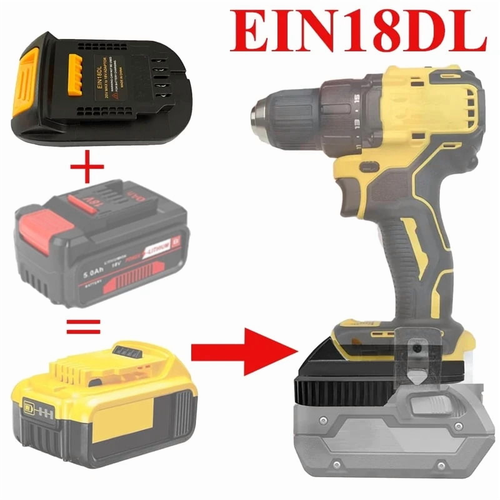 Battery Converter Adapter for Ein*hell 18V Li-Ion Battery for Park*side 20V Power Tool