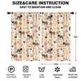 thumbnail image 2 of Blackout Kids Curtains,Pugs and Flowers Childrens Insulated Curtains Set Of 2,Bedroom Essentials,Toddler Room Decor 52x84in(132x213cm), 2 of 4