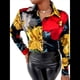 thumbnail image 1 of Blusas para Mujer, con Botones, Estilo Informal, de Negocios, de Larga, Elegantes y Sexys. Flor Grande S, 1 of 8