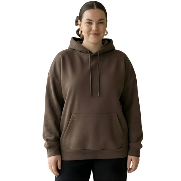 Sudadera Oversize Cómoda Versátil con Capucha y Bolsillo Frontal para Mujer
