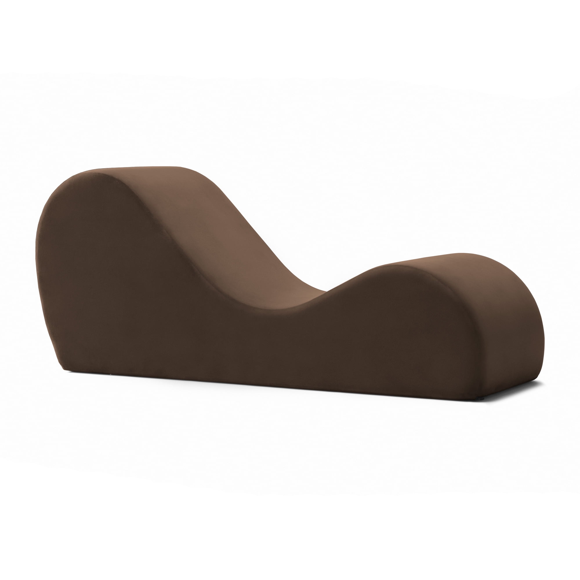 Avana Yoga Chaise Lounge Chair Brown 