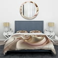 thumbnail image 3 of Designart "Elegant Pink and Gold Sophistication II" Abstract Liquid Ink Bedding Covert Set - Modern Pink Abstract Bed Set With 1 Sham, 3 of 6
