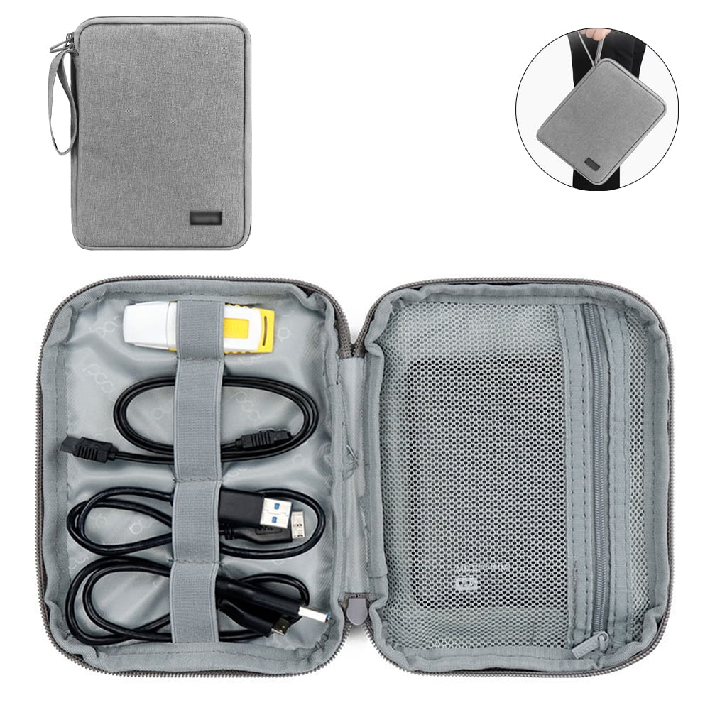 1pc Fabric Travel Storage Bag Waterproof Digital Accessories Organizer Bag Pouch 