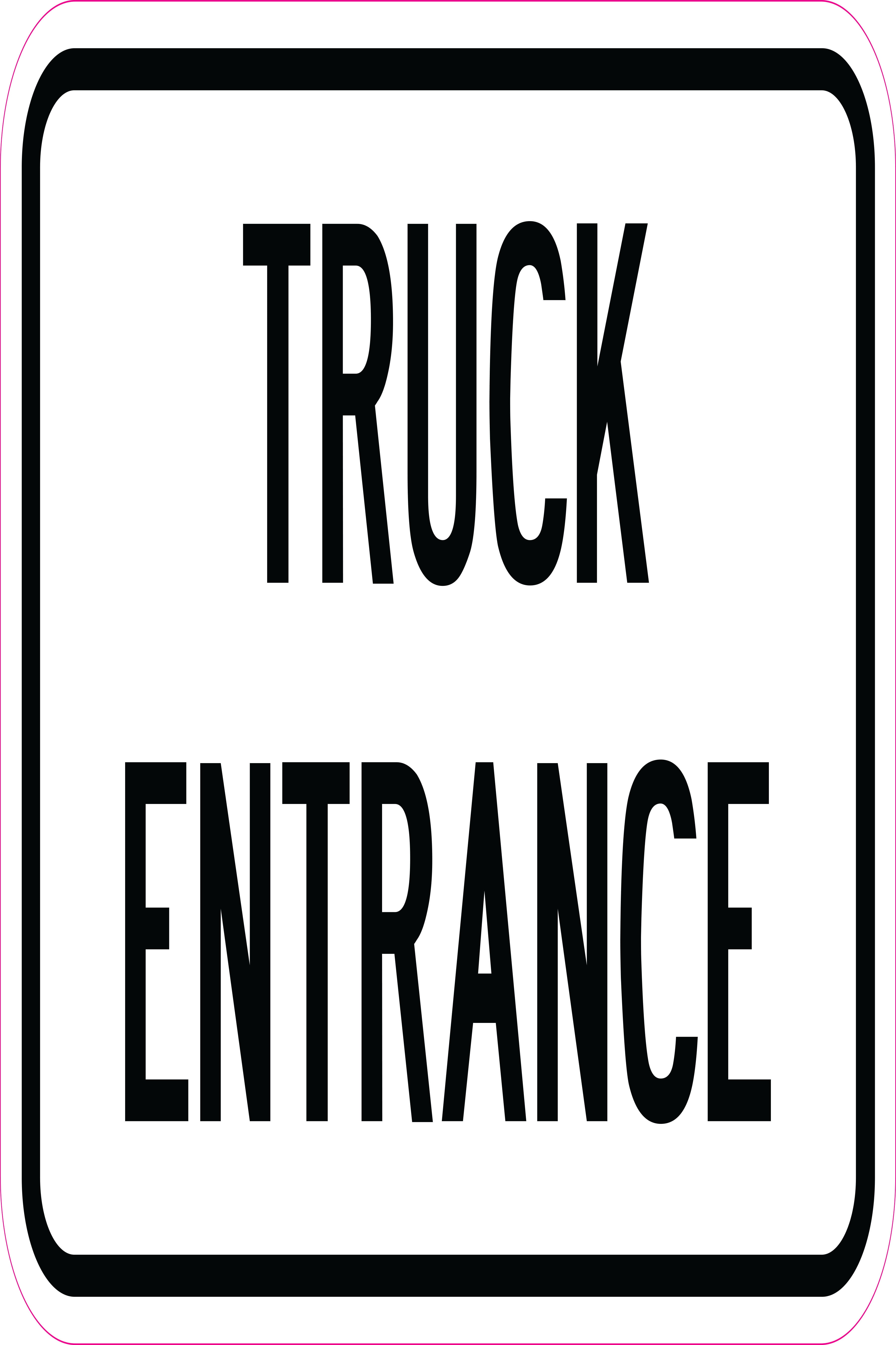Details about   Driveway Sign Truck Entrance 12" X 18" Heavy-Gauge Aluminum Sign 