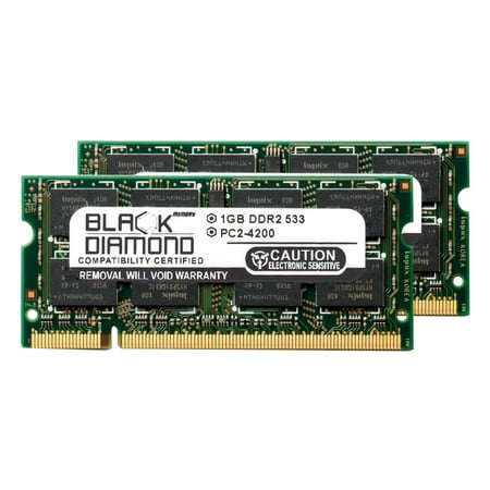 2GB 2X1GB RAM Memory for Toshiba Satellite L35-S2161 Black Diamond Memory Module DDR2 SO-DIMM 200pin PC2-4200 533MHz Upgrade