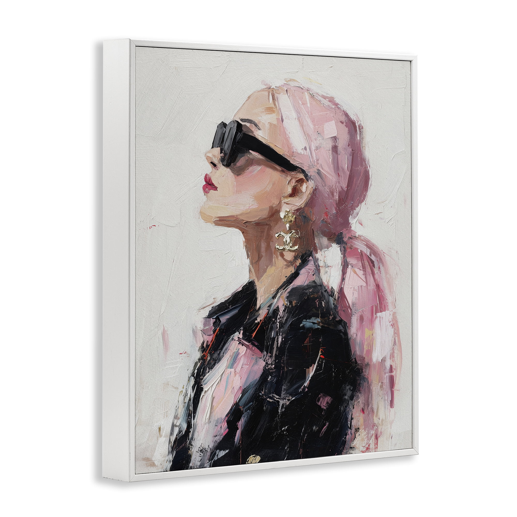 Stupell Industries Pink Daydream Impression White Framed Giclee Art, design by Svetlana Aleynikova