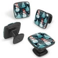 thumbnail image 2 of 4 Pcs Cabinet Handle Drawer Pulls Christmas Snowman Knobs with Screws Square Furniture Office Cabinet Knob Decoration, 2 of 7