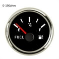 thumbnail image 1 of E-1/2-F Waterproof Fuel Level Gauge 0~190 ohm With Red Backlight Fit For Boat Car 52mm 2'' Fuel Level Indicator ,Easy to Calibrate, 1 of 6