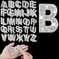thumbnail image 2 of 52 Pieces Glitter Rhinestone Alphabet Letter Stickers 2.4 Inch Resin Rhinestone Iron on Letter Glitter Self-Adhesive A-Z, 2 of 5