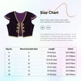 thumbnail image 6 of DPOIS Kids Boys Arabian Prince Costume Sleeveless Waistcoat Vest Top Purple 12, 6 of 6