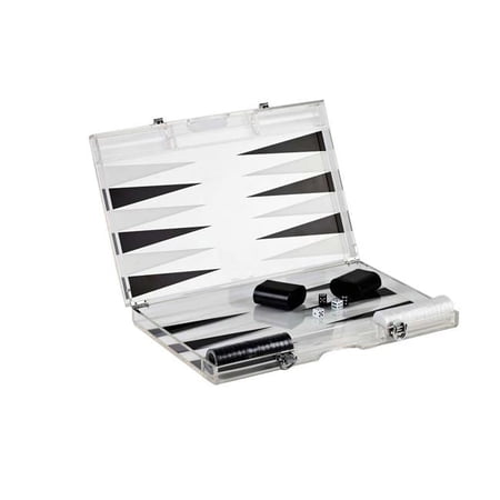 Infinity Lucite Backgammon Set Black- BG180BK price history on PriceWatchPro