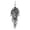 Black #6, variant on Halloween Black Artificial Eucalyptus Wall Hanging Stem Faux Floral Spooky Home Decor Creepy for Door Mantel Party Indoor, Black #1, 31.5in, 2 pcs