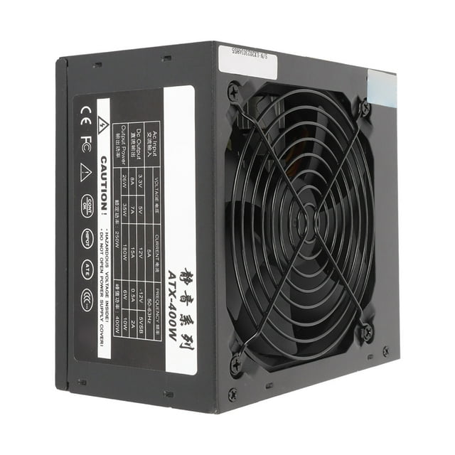 Fuente De Alimentación De 400 W, De Escritorio Potencia Nominal 250 W Ventilador Silencioso Protección De Seguridad Enchufe De EE. UU. UU. 110-260 V Alta Estabilidad Para