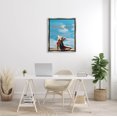 thumbnail image 2 of Stupell Industries Nantucket Summer Beach Girl Graphic Art Luster Gray Floating Framed Canvas Print Wall Art, Design by Amelia Noyes, 2 of 8