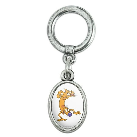 CatDog Ready to Fight Shoe Sneaker Shoelace Oval Charm Jewelry