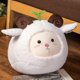 thumbnail image 5 of Muñeco de peluche de cordero con hierba que se transforma en una bola de cordero que planta hierba, muñeco gordito de oveja, marrón, 5 of 5
