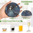 thumbnail image 3 of Dog Starry Sky 6 Pcs Drink Coasters with Holder Absorbent Coasters Woven Coasters for Drinks Table Desk Protection Home Decor, 3 of 7