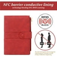 thumbnail image 5 of YooGuoGuo Women's small wallet Leather Bifold RFID blocking Passport Holder with zipper, 5 of 7