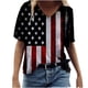 thumbnail image 1 of Blusa de manga corta con cuello en V para mujer, informal, sexy, a la moda, de verano Pompotops hkajfhjk470201, 1 of 5