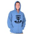 thumbnail image 5 of Cool Trophy Husband Number 1 Hubby Zip Hoodie Sweatshirt Men Brisco Brands M, 5 of 6