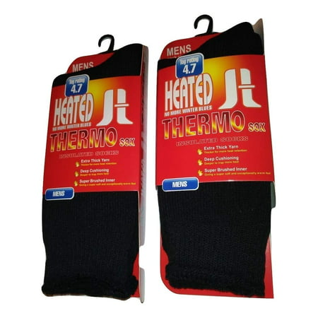 2 pair Thermo Insulated HEATED Soxs Men's 10-13 TOG RATED 4.7 Triple Times Warmer
