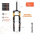 thumbnail image 2 of Tijera bicicleta Mariluz R29 Con bloqueo Suspension Negro, 2 of 10
