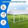 thumbnail image 5 of Dextrus 20x40FT Premium Wedding Event Party Tent with Galvanized Ripple Structure Includes Spacious White Roof, Detachable PVC Sidewalls & 4 Convenient Storage Bags Ideal for Commercial Use, 5 of 5