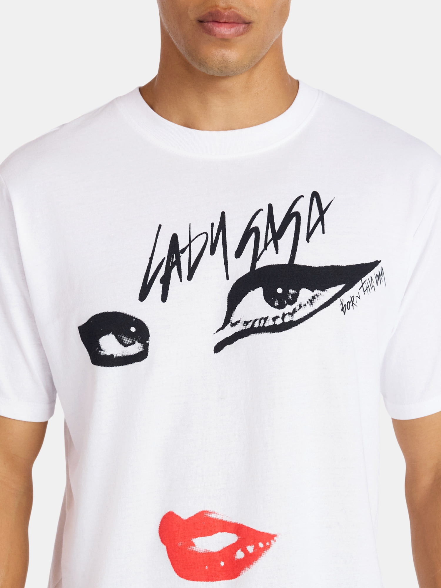 Lady Gaga Oversized Boxy Fit Pride Graphic Tee, Men's Sizes XS-3XL