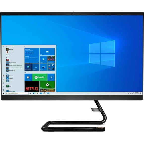 Lenovo IdeaCentre AIO 3i 24" All-in-One Computer, Intel Core i3-10100T Processor, Integrated Graphics, FHD Display, 8GB DDR4 RAM, 1TB HDD, 256GB M.2 SSD, DVD RW Drive, Windows 10, F0EU00QYUS, Black Lenovo F0EU00QYUS