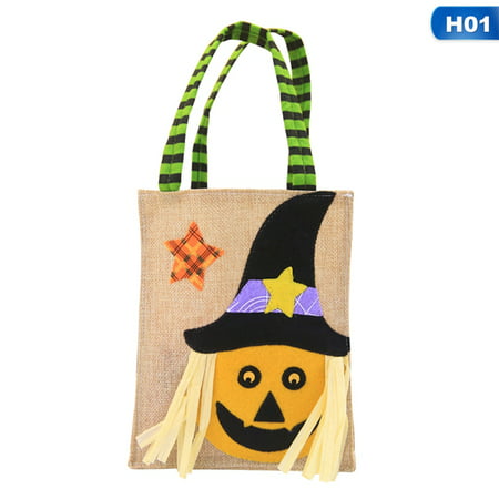 Fancyleo Halloween Candy Cloth Bags For Children Halloween Decoration Horror Pumpkin\/Witch\/Party Skull Event Supplies