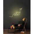 thumbnail image 2 of Handmadetneonsign Love Paper airplane neon sign, Love Paper Plane wall decor, Paper airplane art, Airplane neon sign, Airplane led sign, Wall Décor, 2 of 5