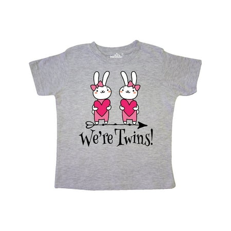 

Inktastic Twin Girl Gift Bunny Rabbit Gift Toddler Toddler Girl T-Shirt