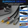 thumbnail image 3 of Adaptador de audio estéreo Cable Togconn de 3,5 mm a 2 RCA (paquete de 2), 3 of 7