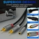 thumbnail image 3 of Adaptador de audio estéreo Cable Togconn de 3,5 mm a 2 RCA (paquete de 2), 3 of 7