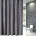 thumbnail image 2 of Arestory Moga Grey Shower Curtain Hotel Luxury Quality, Fabric Shower Curtains for Bathroom, Water Repellent and Machine Washable, 71" Wx 71" L, 2 of 7