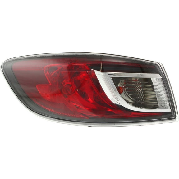 Tail Light Compatible With 2010-2013 Mazda 3 Left Driver Side, Outer With bulb(s)