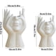 thumbnail image 3 of Cabeza de jarrón de cerámica, maceta creativa con forma de rostro humano, maceta con forma de rostro humano, estatua griega, cabezas de jarrón para plantas suculentas, 3 of 5