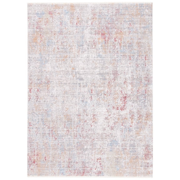 SAFAVIEH Valencia Lillian Distressed Area Rug, Grey/Gold, 5' x 8'