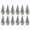 Color:Silver glitter, variant on 12Pcs Mini Christmas Tree Pine Trees DIY Christmas Decorations for Home Table