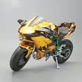 thumbnail image 2 of 1:6 Kawasaki H2R Bootable Sprayable Dynamic Alloy Diecast Motorcycle Model Exclusive Collectible Gift for Rider Enthusiasts Boy Carbon pattern, 2 of 6