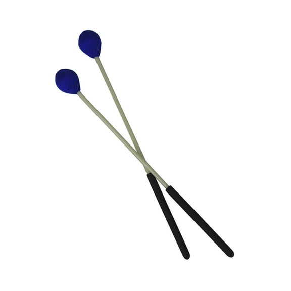 Toyvian Medium Yarn Mallets Marimba Mallets Blue Beech for Marching Field Performance 1 Pair