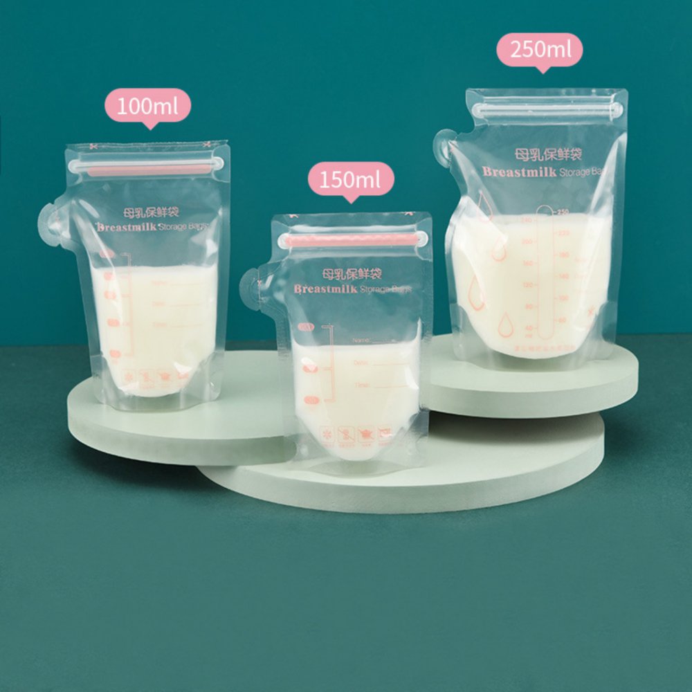 BOLLSLEY Breast Milk Storage Bags, 30-Count, BPA-Free with Marker Pen